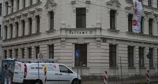Referenzbild einer Fassade eines Altbau Wohnblocks